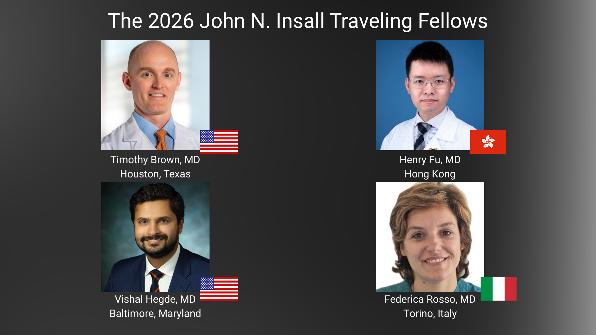 Insall Fellows 2026
